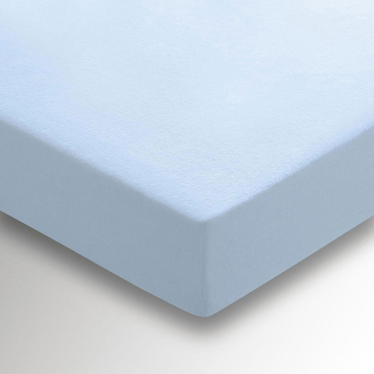Brushed Cotton Fitted Sheet Blue