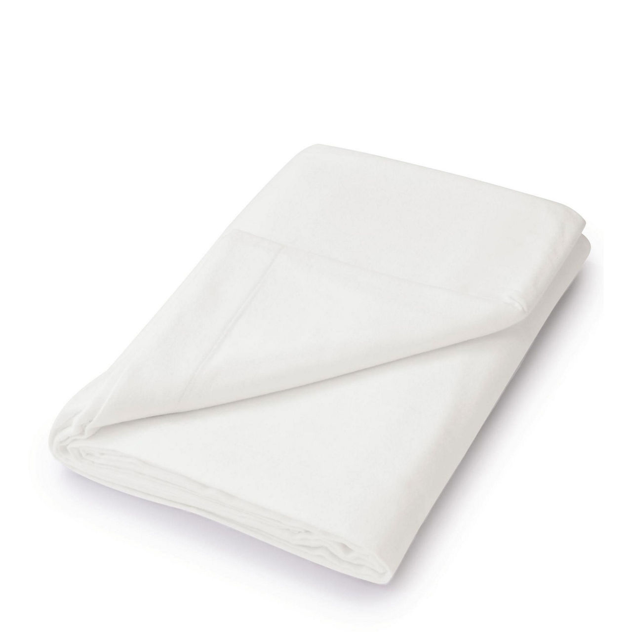 Brushed Cotton Flat Sheet White