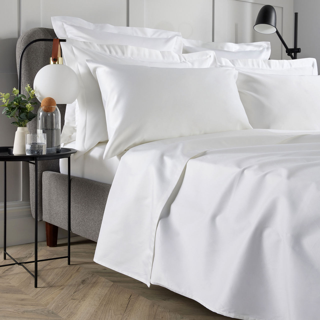 400 Thread Count Flat Sheet White