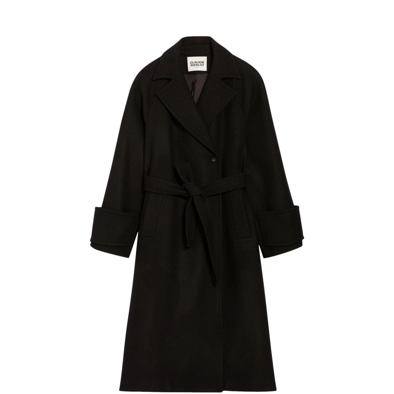 Gama Belted Wool-Blend Coat