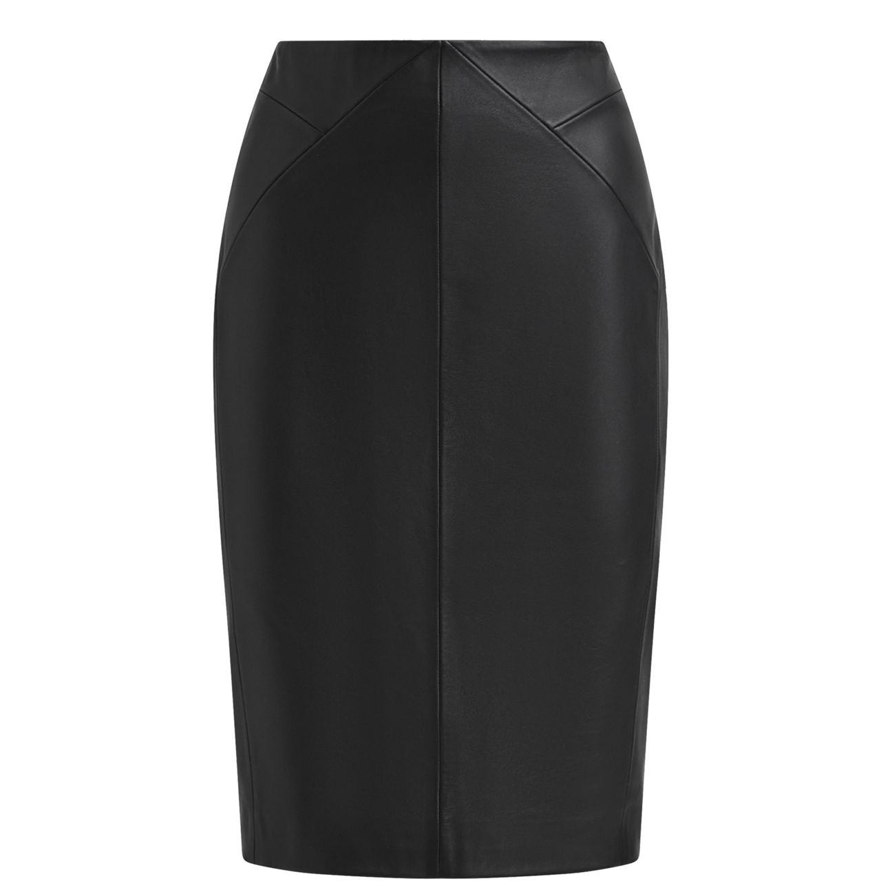 Raya Leather Pencil Skirt