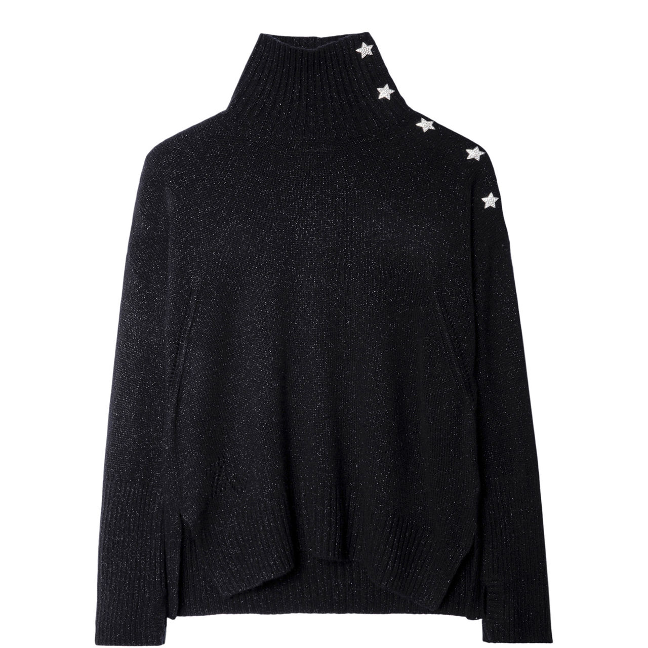 Alma Star-Embellished Turtleneck Sweater