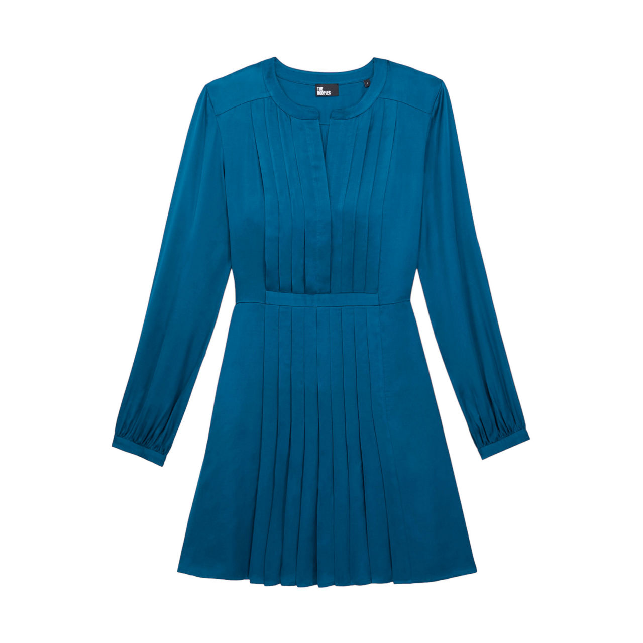 THE KOOPLES Pleated V-Neck Mini Dress