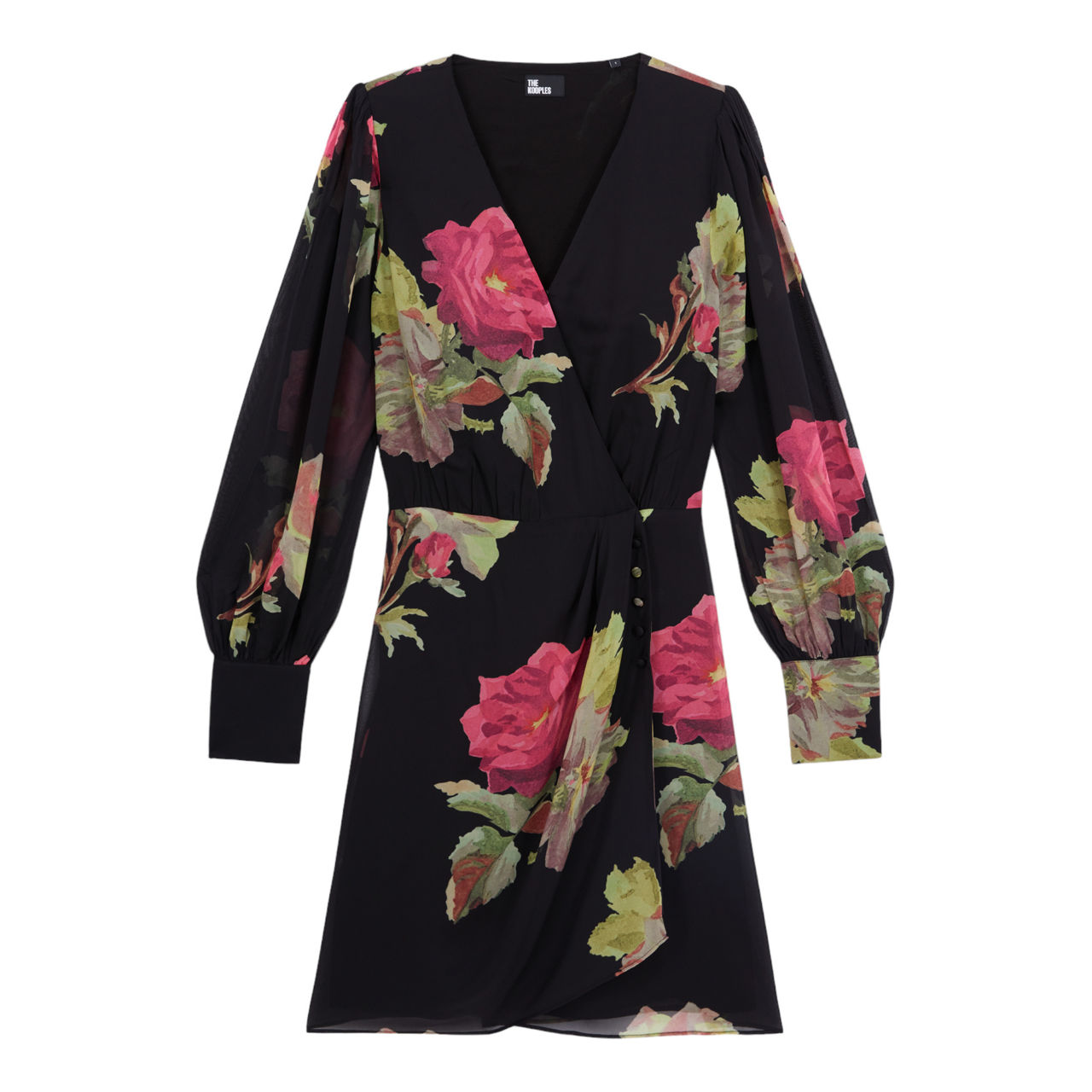 THE KOOPLES Floral Print Wrap Dress
