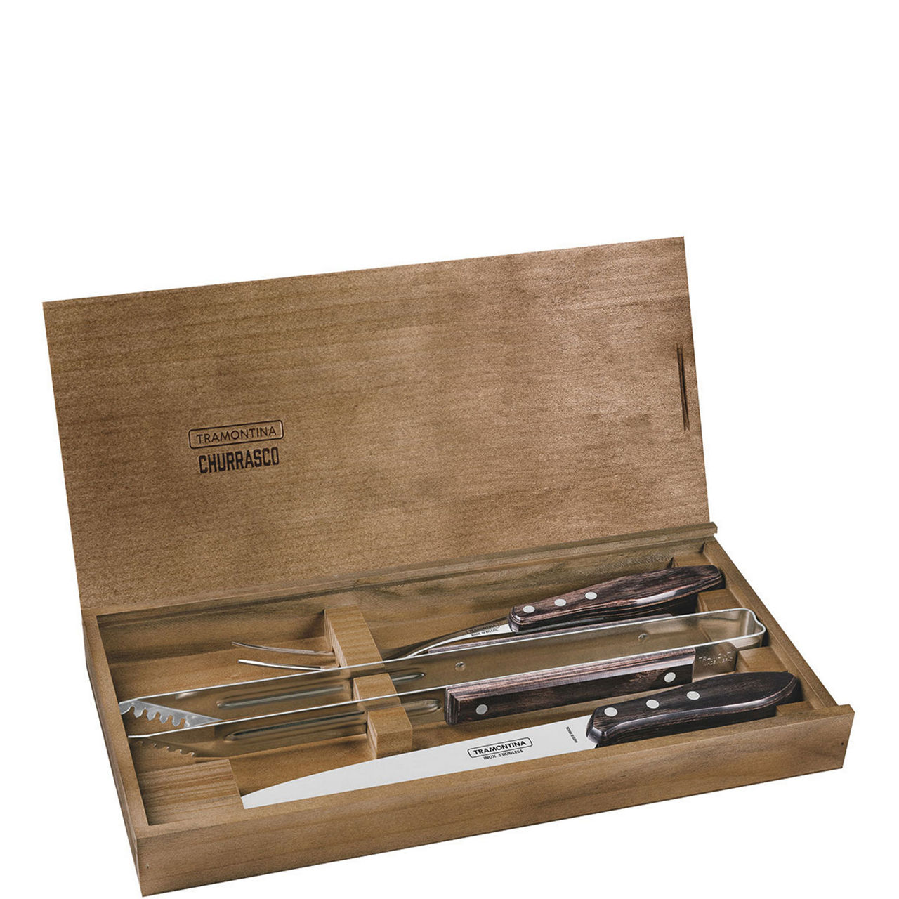 Wooden Handle 3 Piece Carving Set
