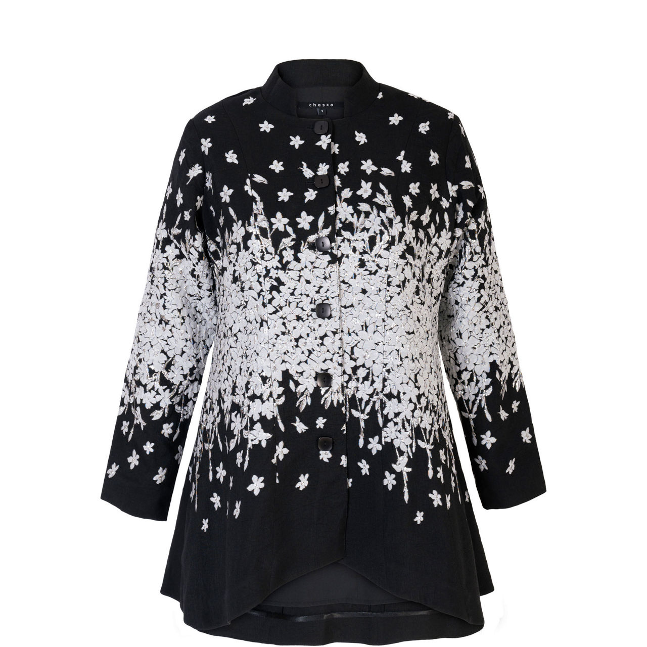 Floral Jacquard Embellished Jacket
