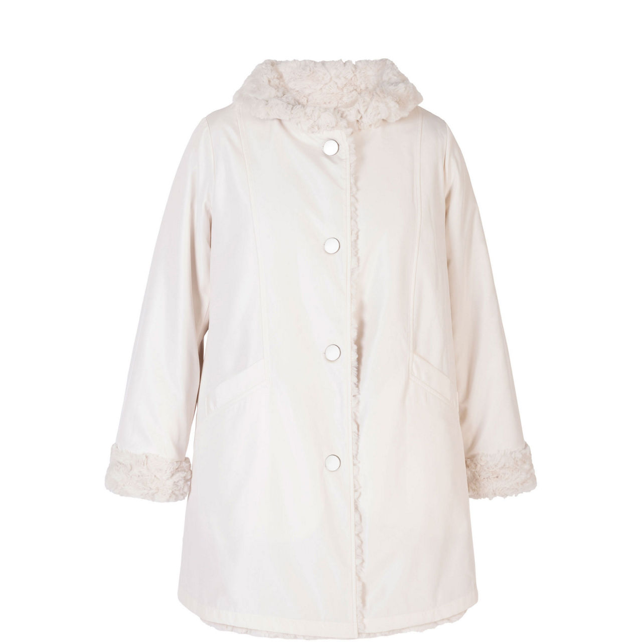 Faux Fur Shearling Reversible Coat