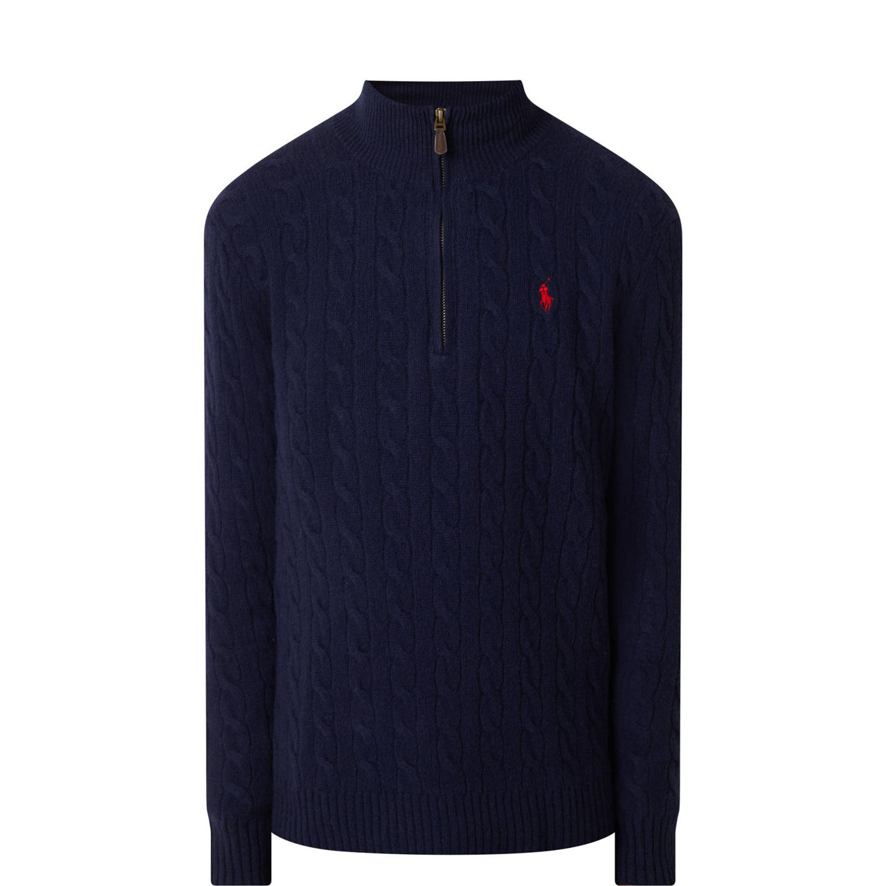 Cable Knit Half-Zip Sweater