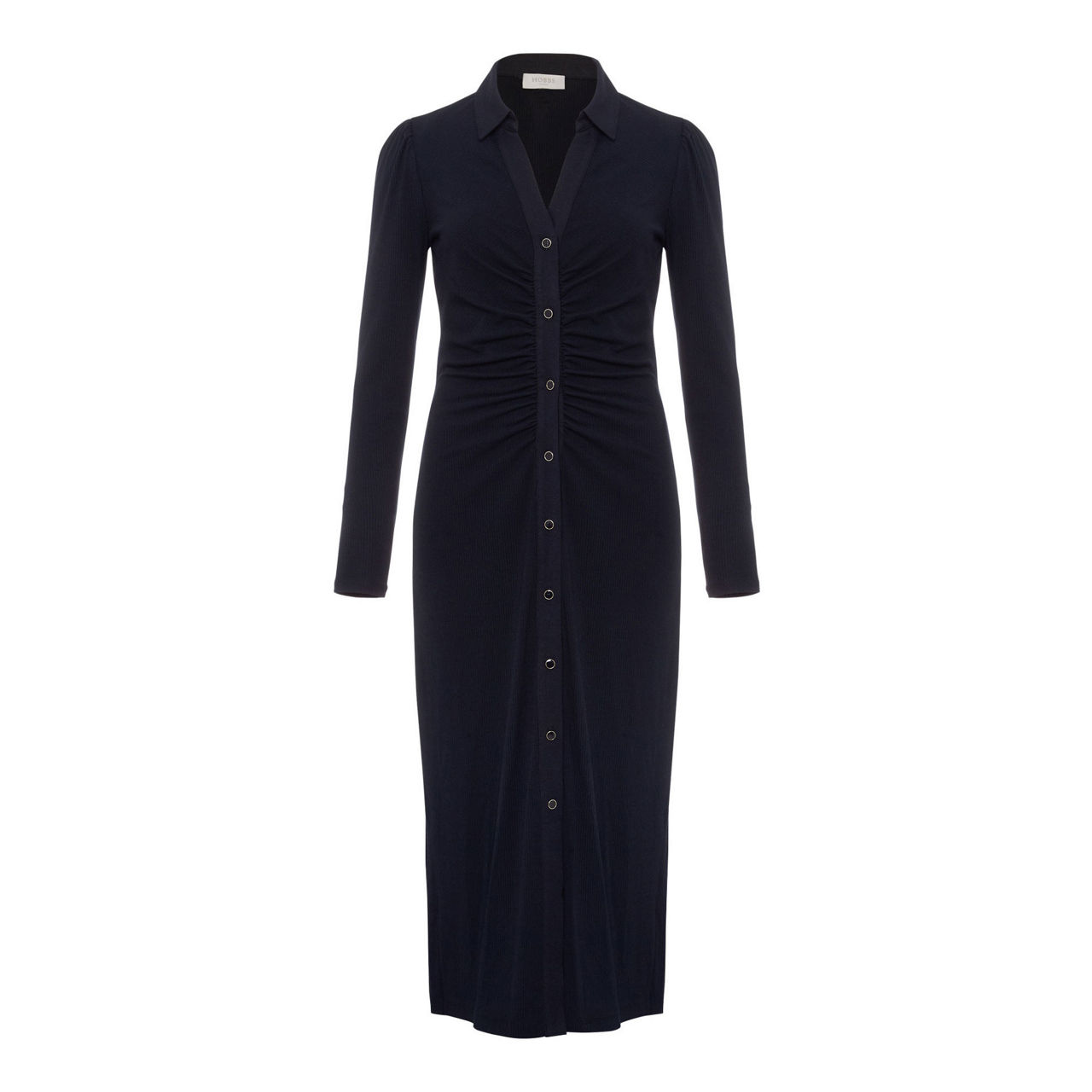 a line knit midi dress Women's Samantha A-line High Neck Knit Midi Dress XS/S/M/L Black MEAN BLVD, XS / Black main image 0