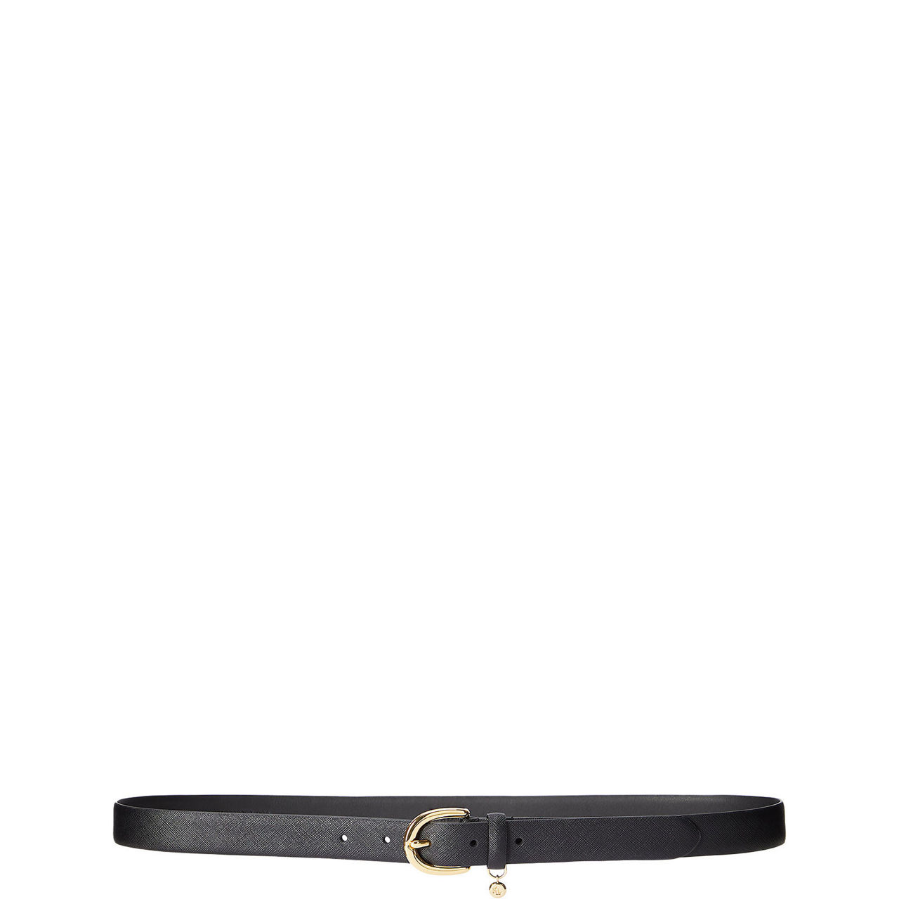 Charm Crosshatch Leather Belt