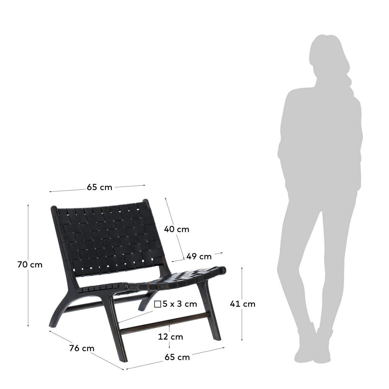 Calixta Armchair Black