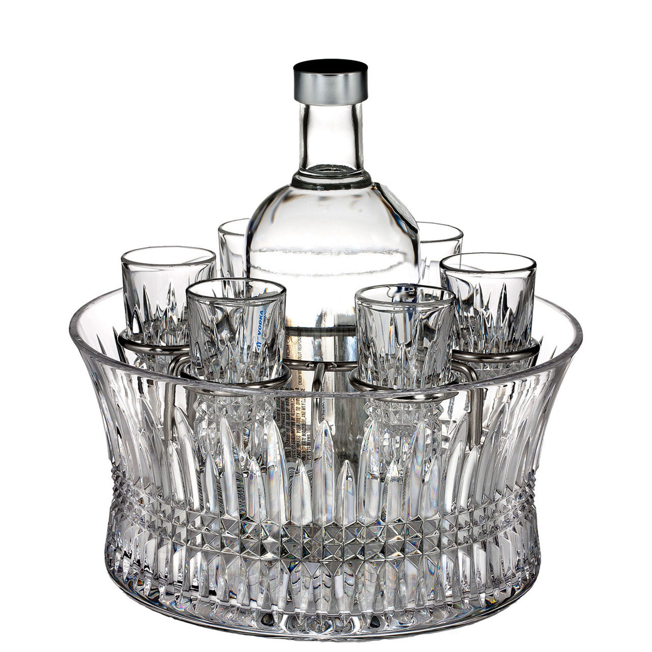 Lismore Diamond 7 Piece Vodka Chiller 25cm 9.5in