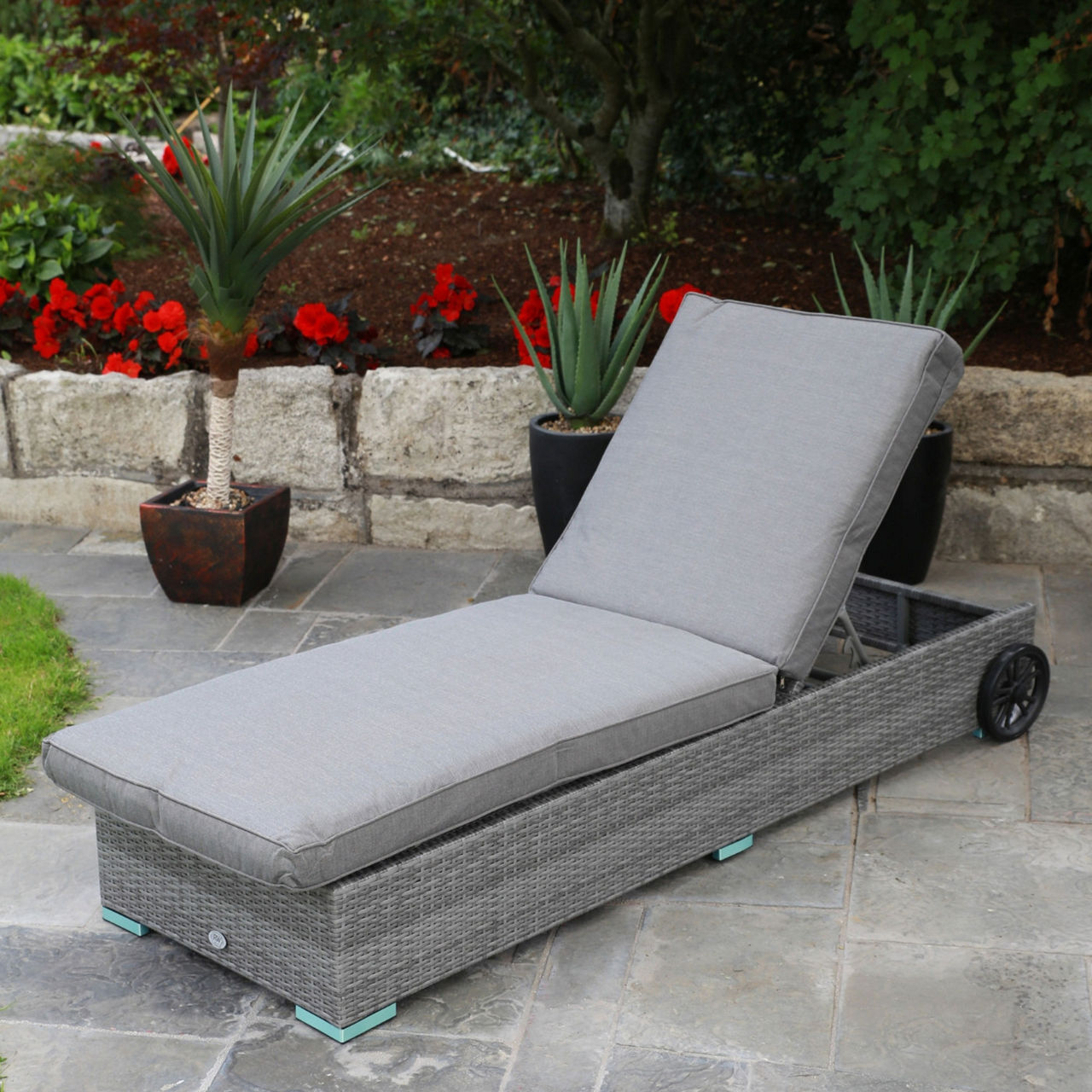 Cuba Sun Lounger Grey Cuba Sun Lounger Grey