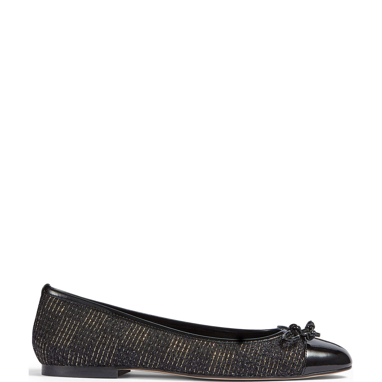 Kara Tweed Toe Cap Ballet Flats