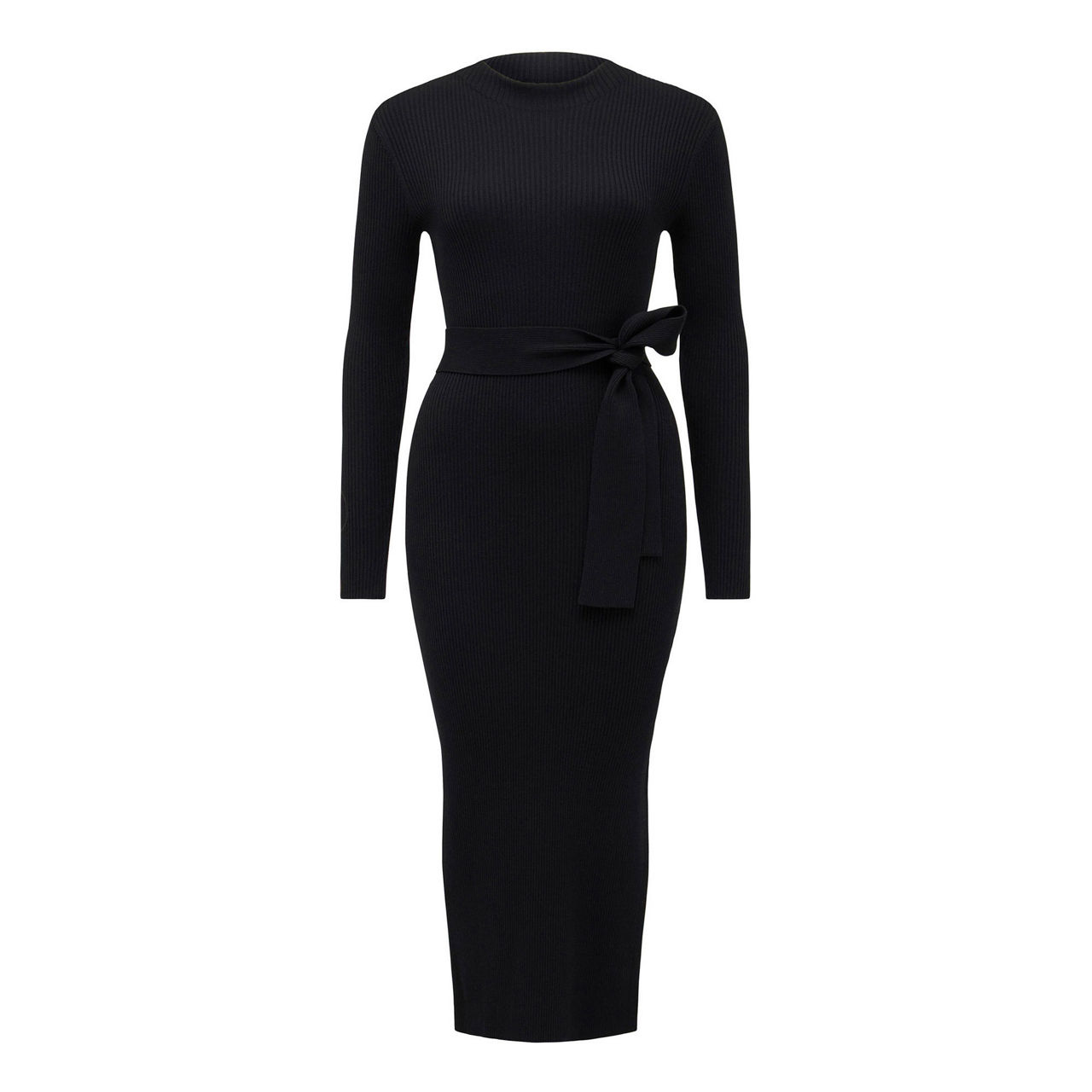 ワンピース Lily knit long dress Lily Belted Knit Midi Dress