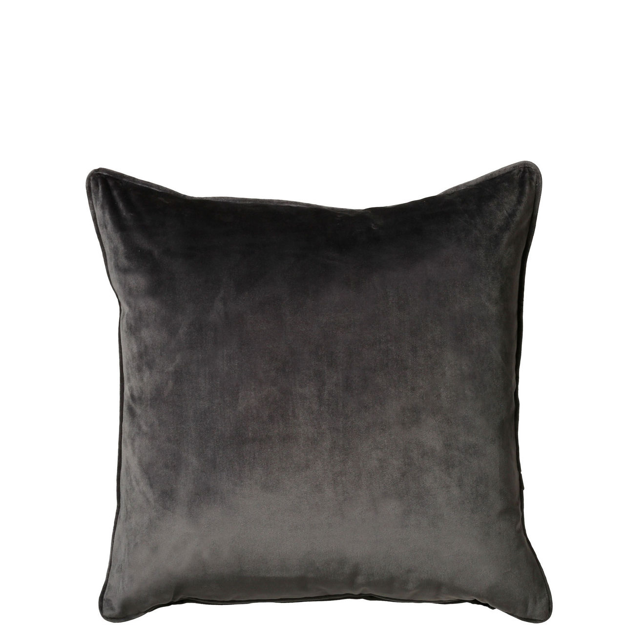 Bellini Cushion Velour Charcoal 58cm x 58cm
