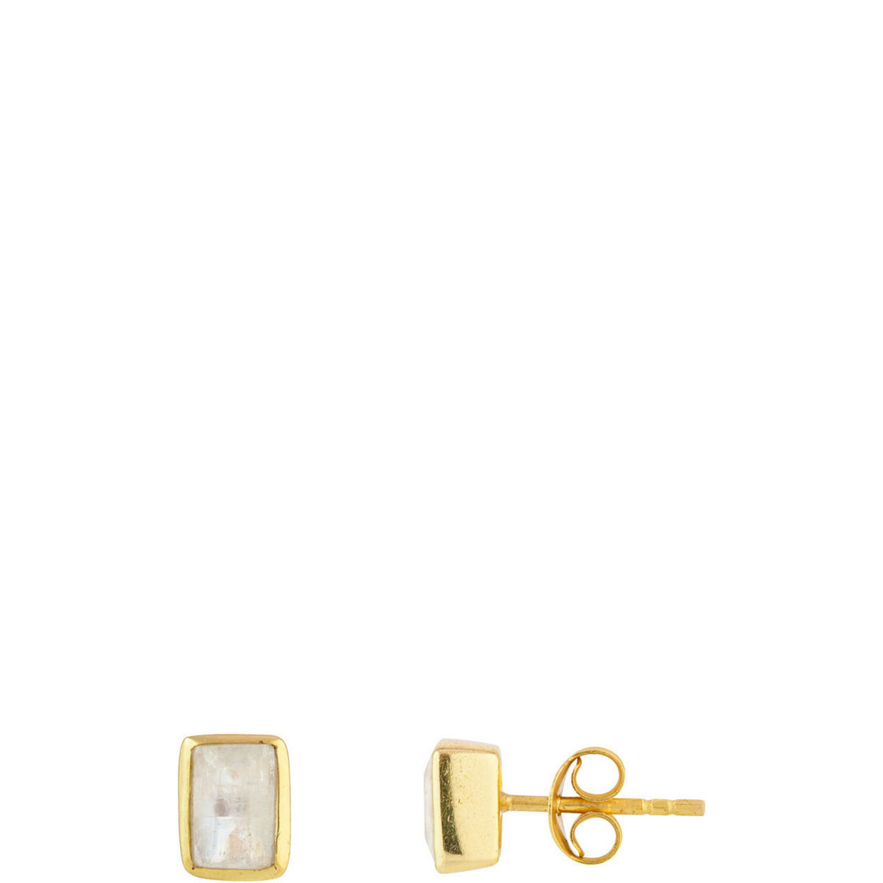 Manhattan Moonstone Stud Earrings