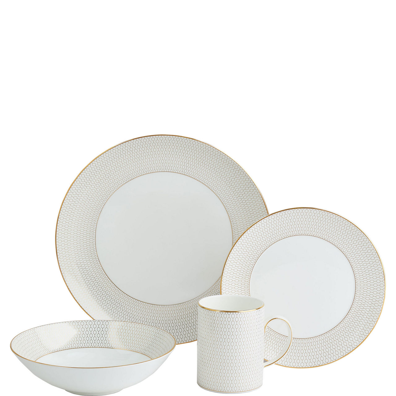 Gio Gold Dinnerware 4PCS