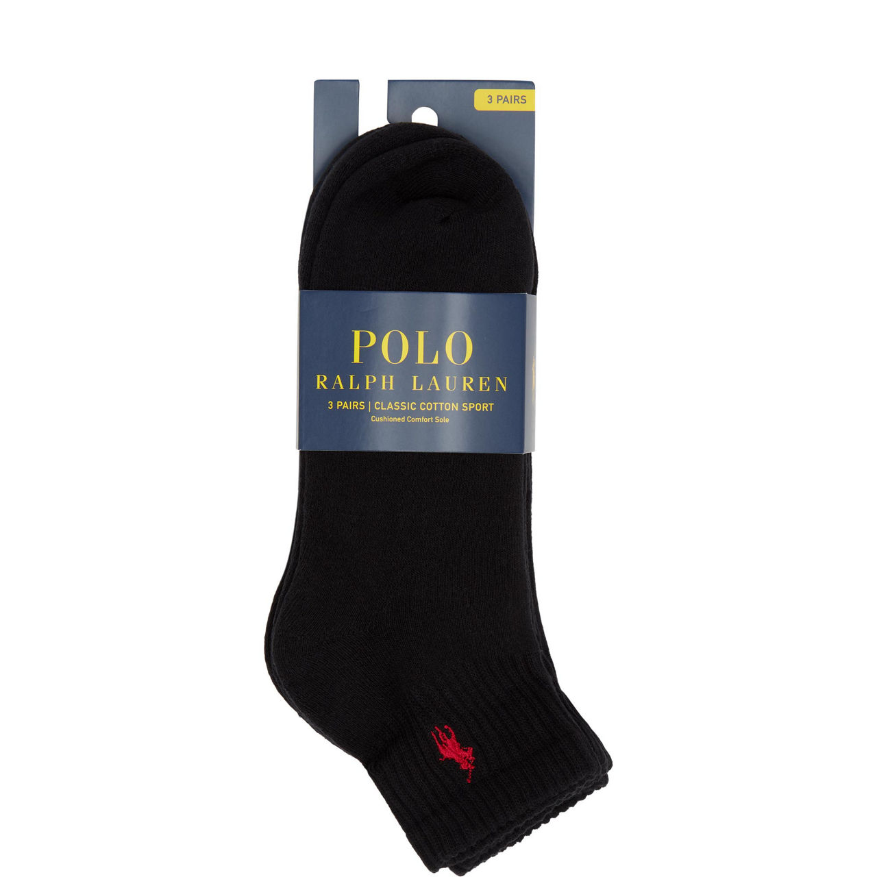 Three-Pack Logo Quarter Socks