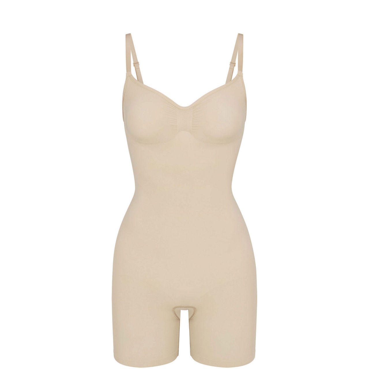Mid Thigh Bodysuit Sand