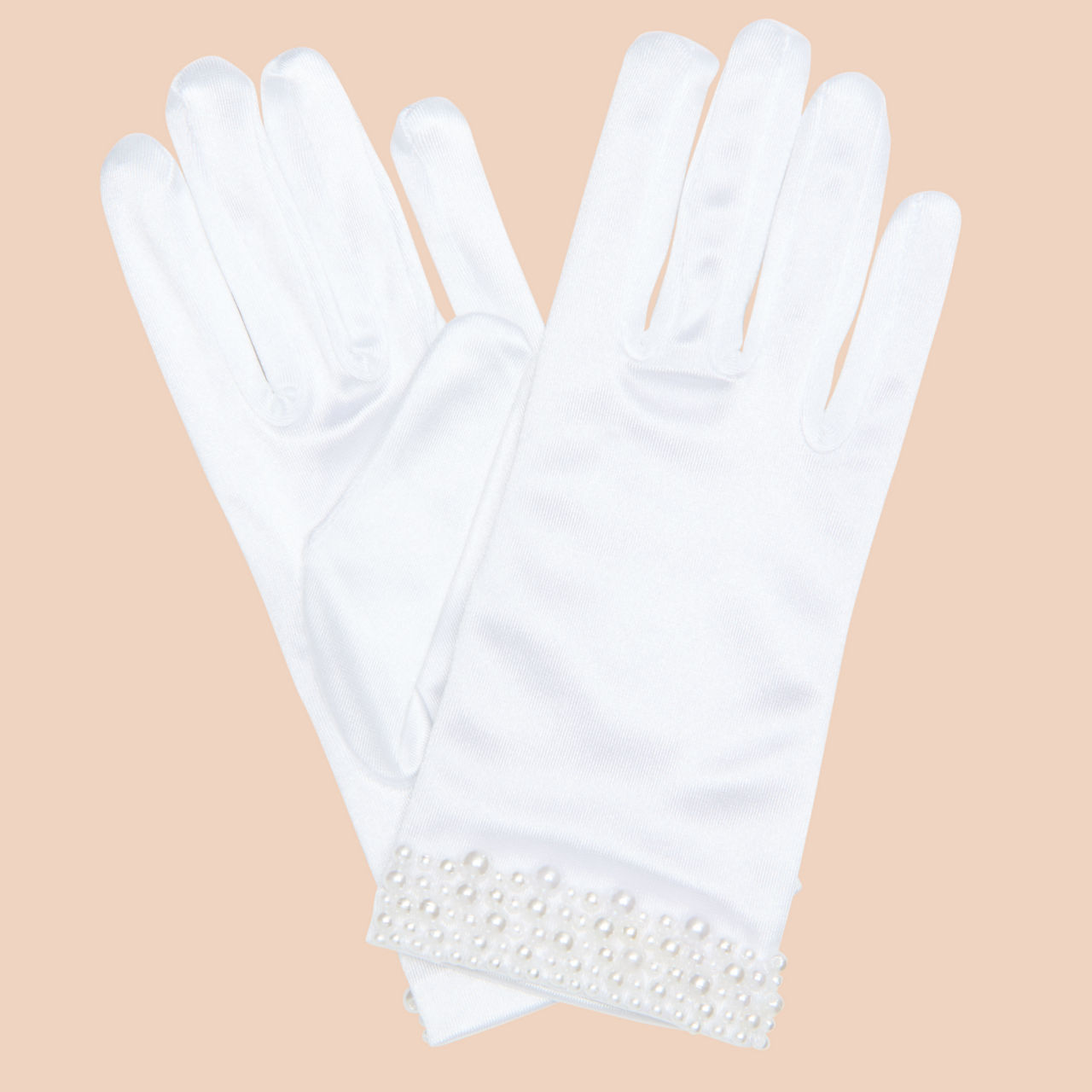 Pearl Embellished Communion Gloves