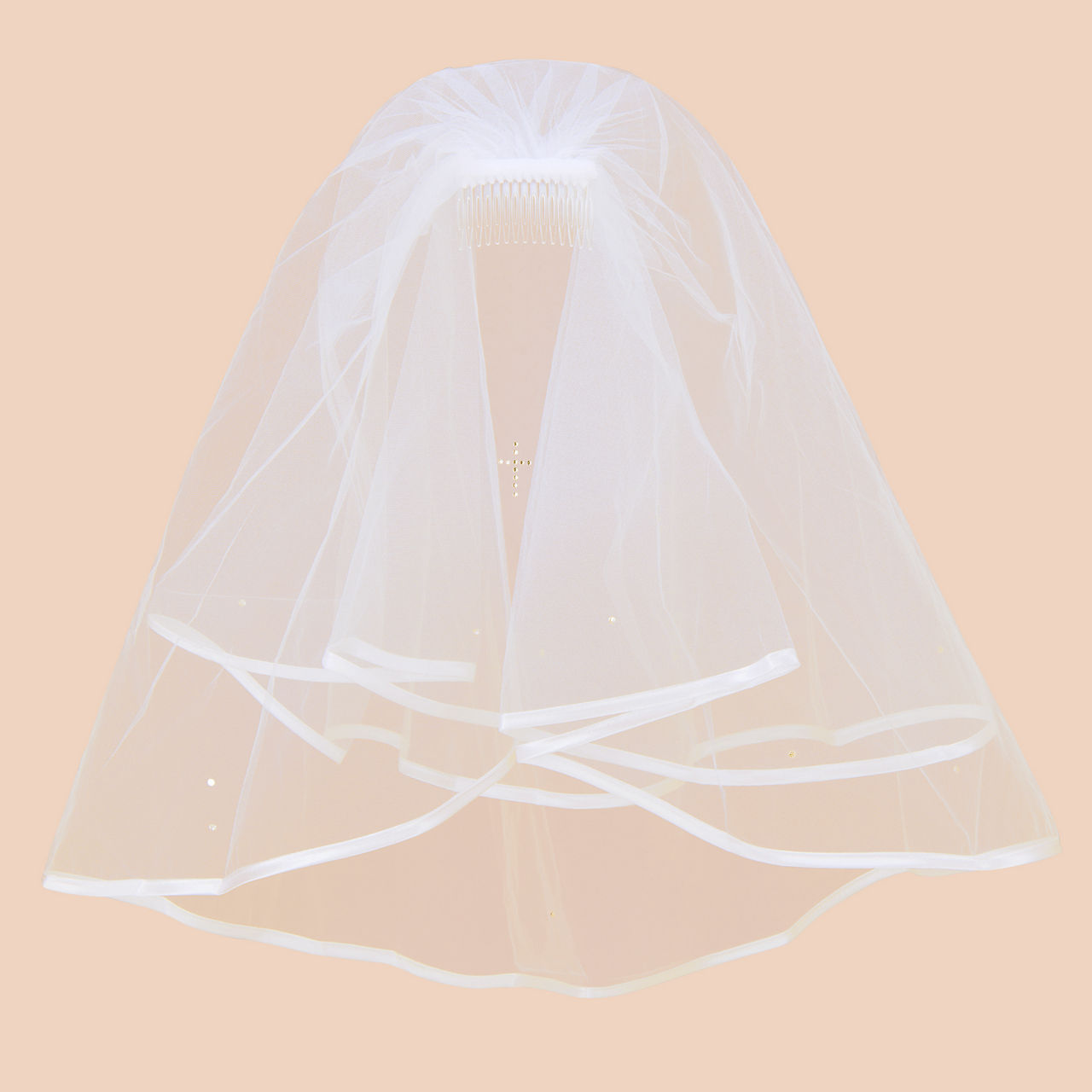 Embellished Cross Veil