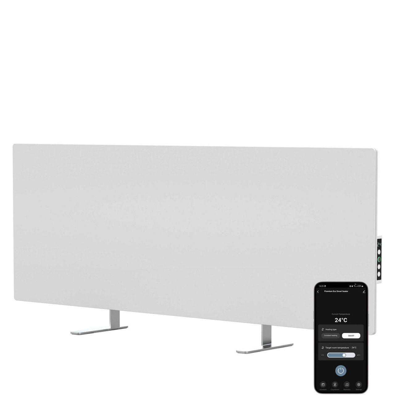 Premium Eco Smart Heater with LED white