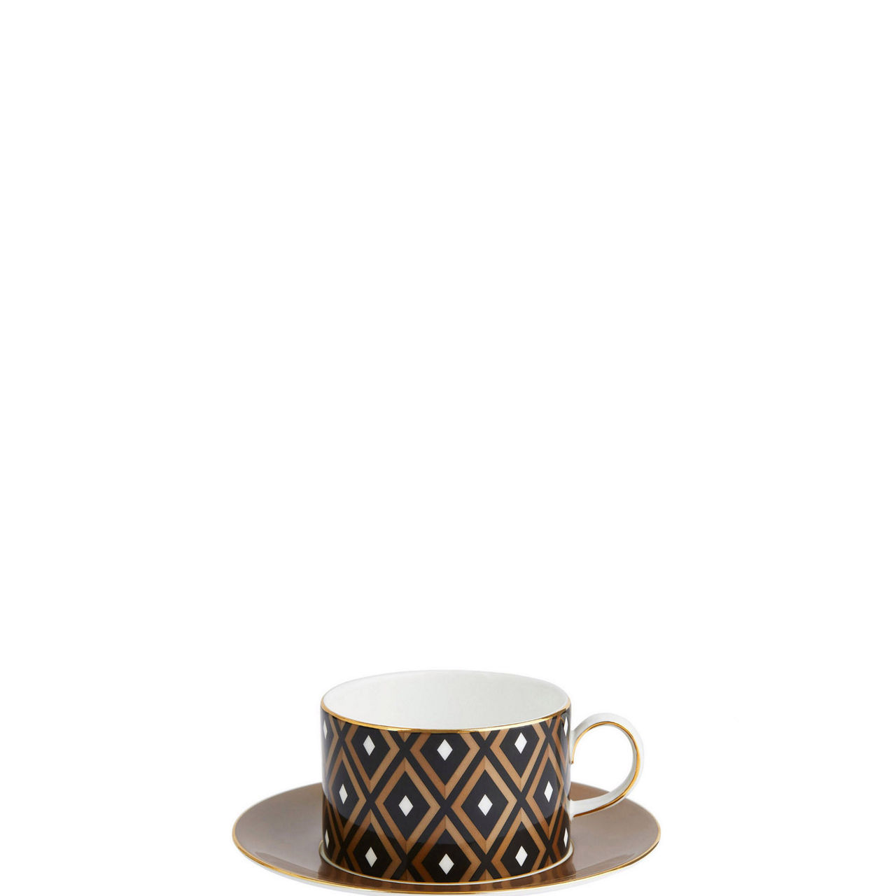 Gio Gold Teacup & Saucer Two-Piece Set