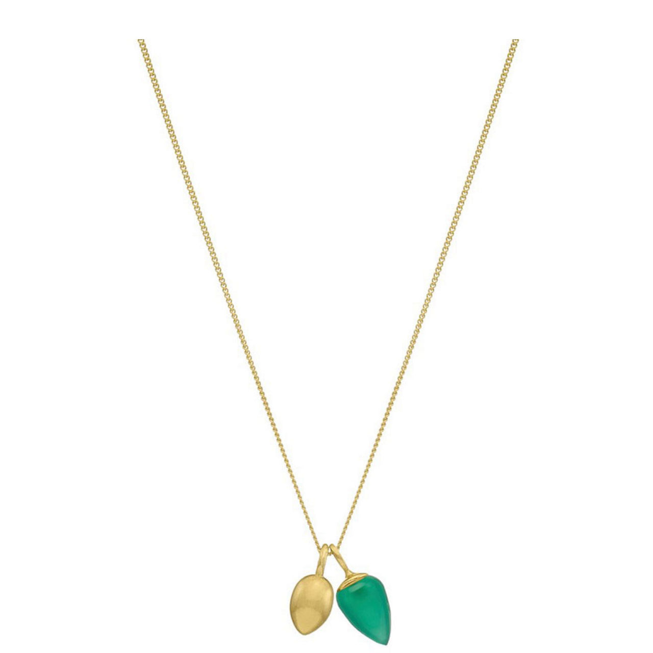 Relic Droplet Green Onyx Necklace