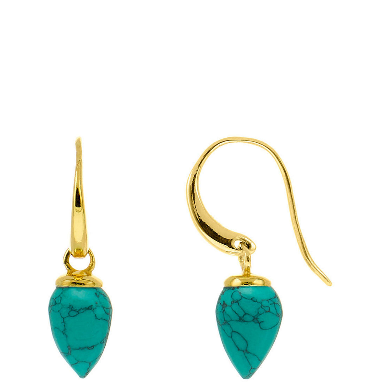 Relic Droplet Turquoise Earrings