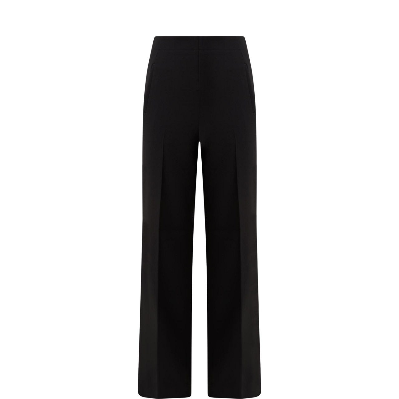 Wide-Leg Stretch Trousers