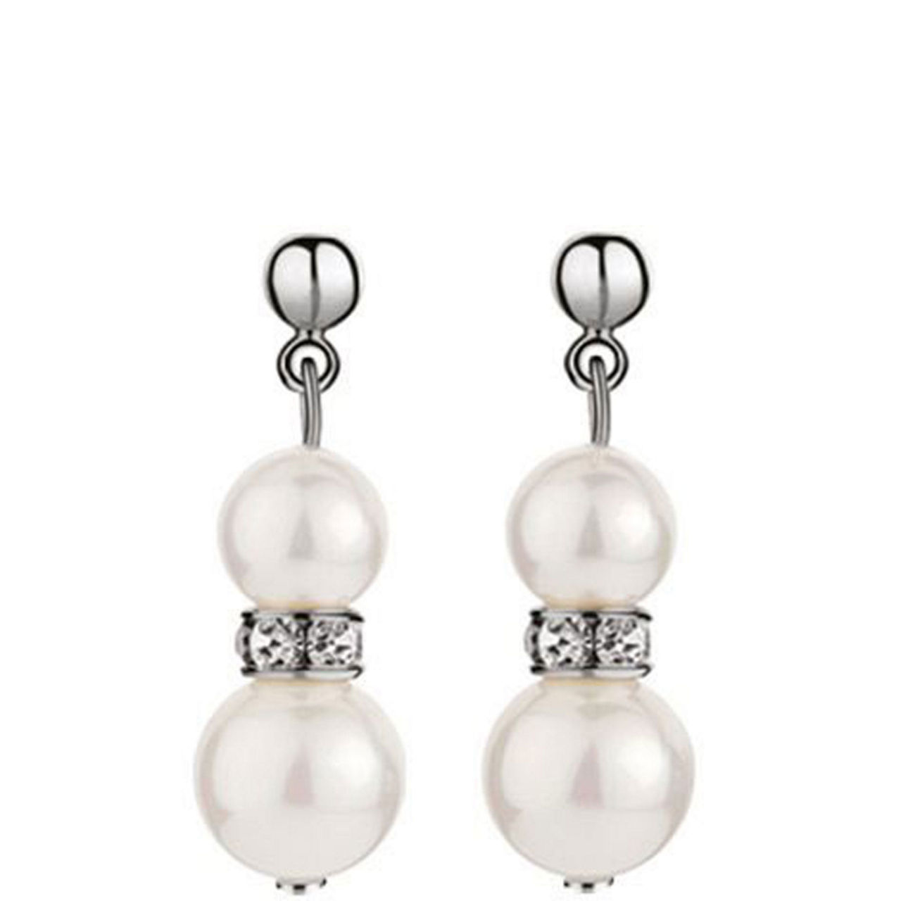 Crystal Pearl Drop Earrings