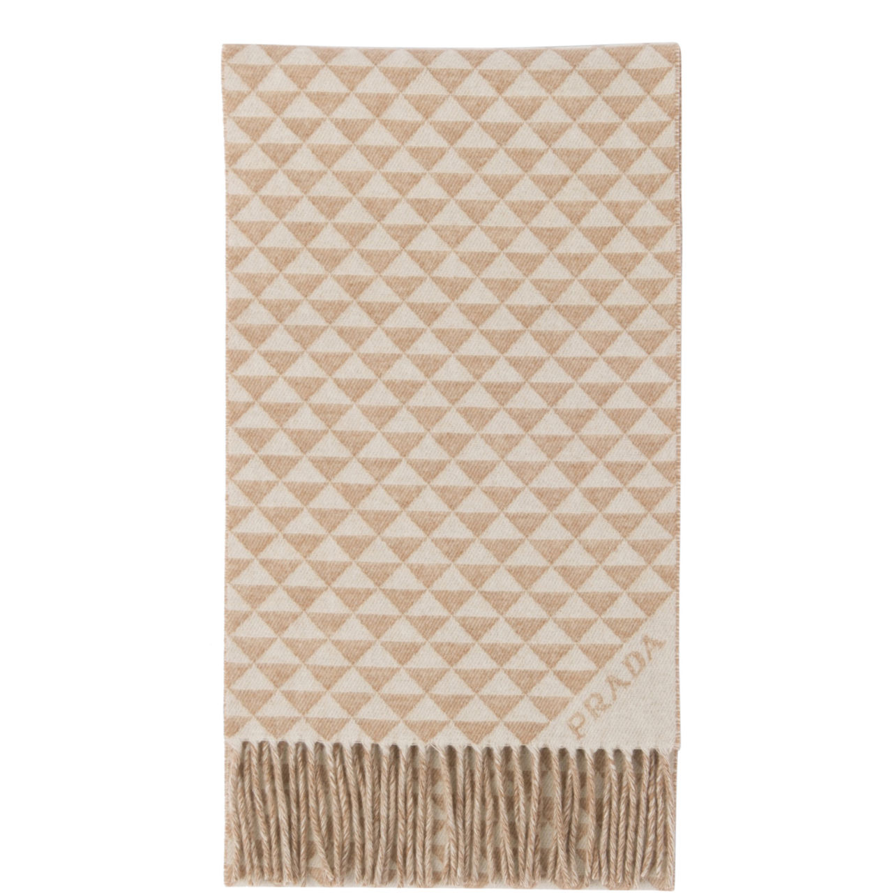 Wool-Cashmere Logo Scarf