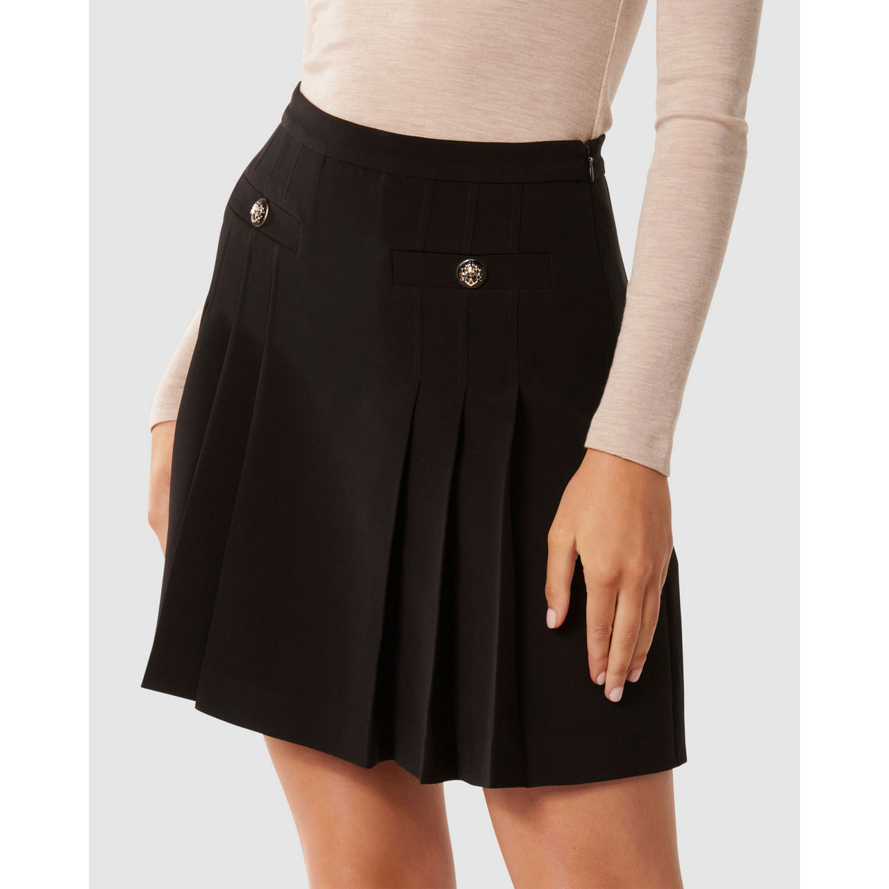 FOREVER NEW Jessica Pleated Mini Skirt