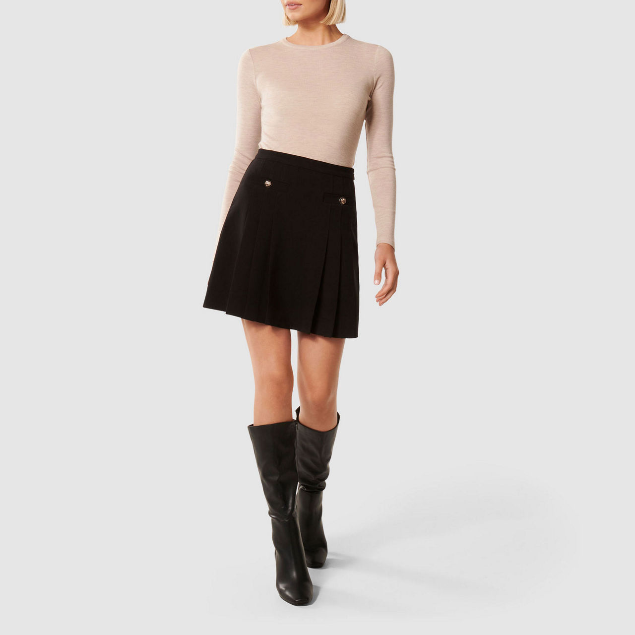 スカート and Mary Jessica pleats mini skirt Jessica pleats mini skirt