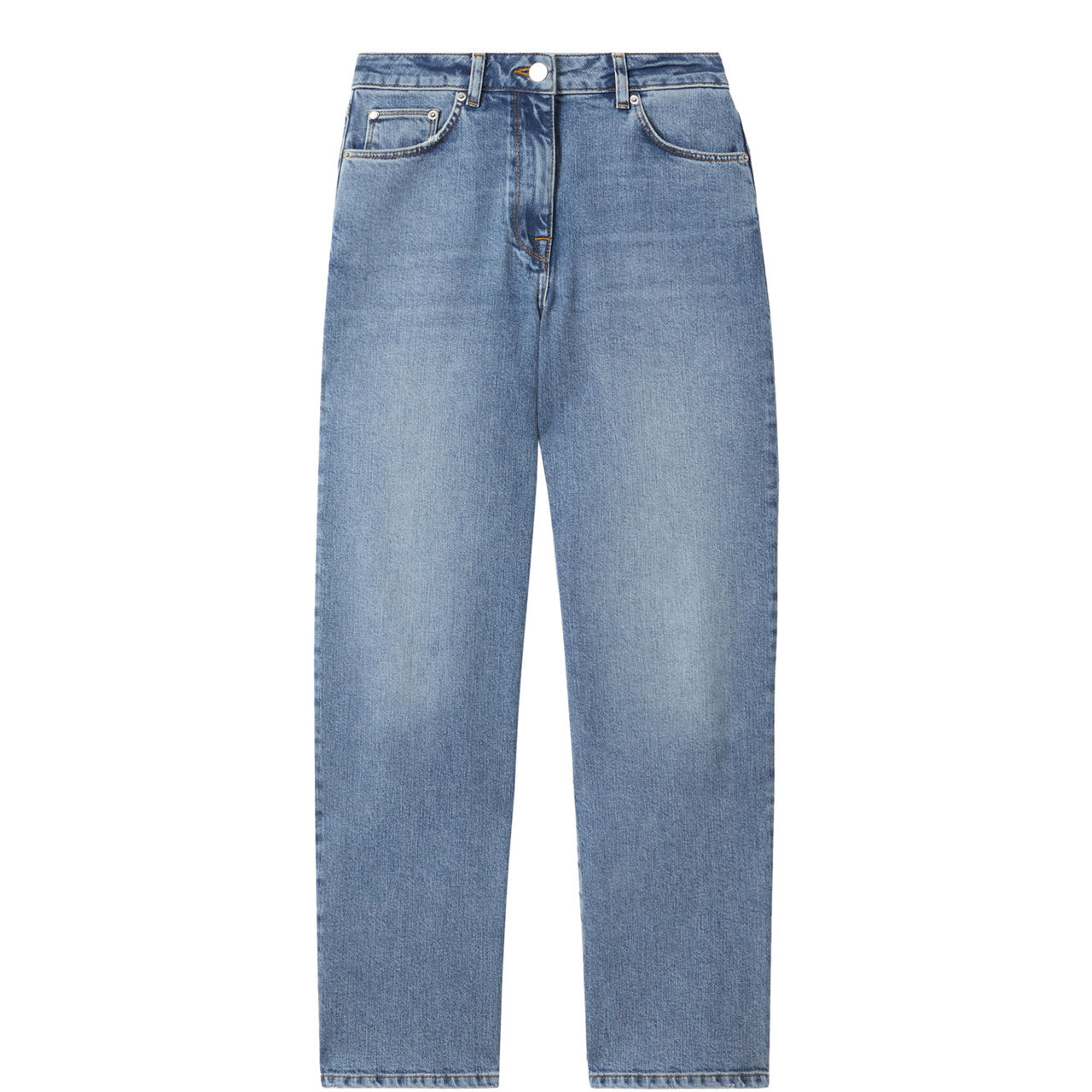 Selin Mid-Rise Straight-Leg Jeans