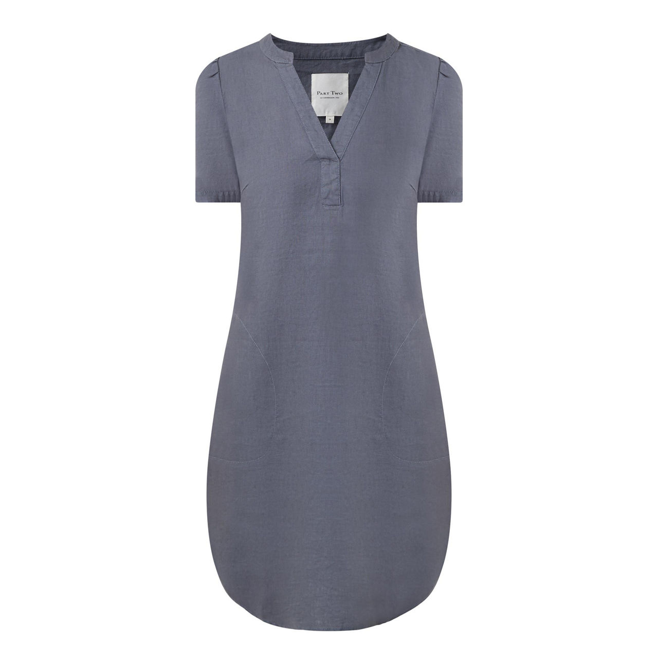 knee length dresses for ladies PART TWO Amila Linen Midi Dress main image 0