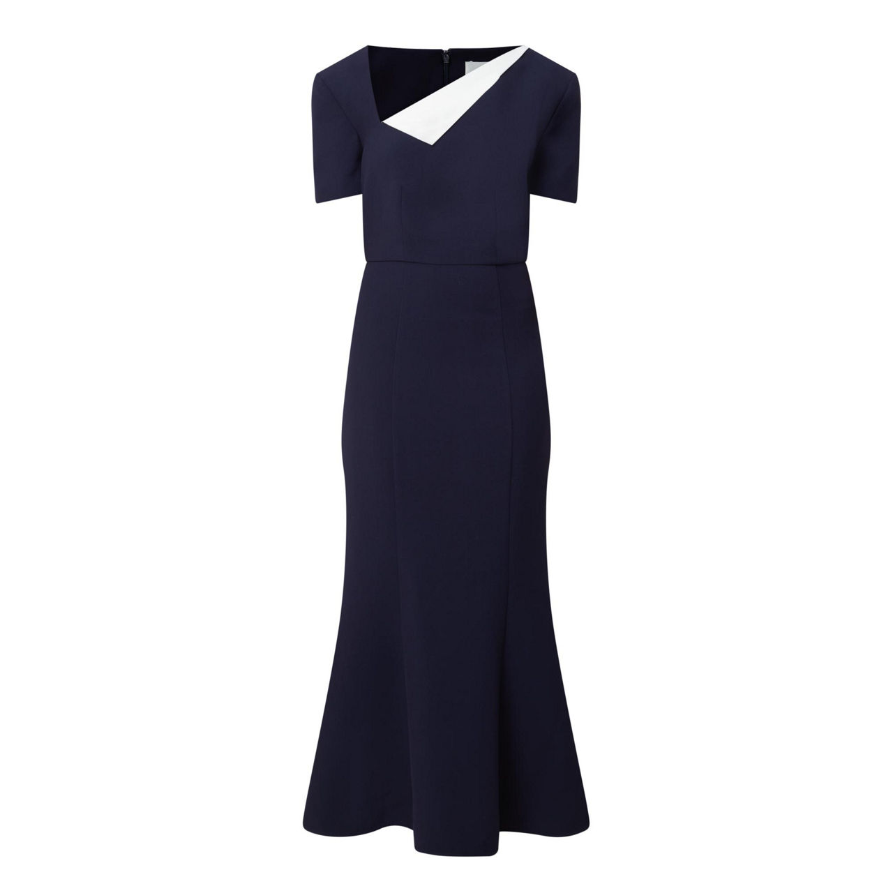 navy blue dress for baby girl Asymmetrical pleated dress - Women