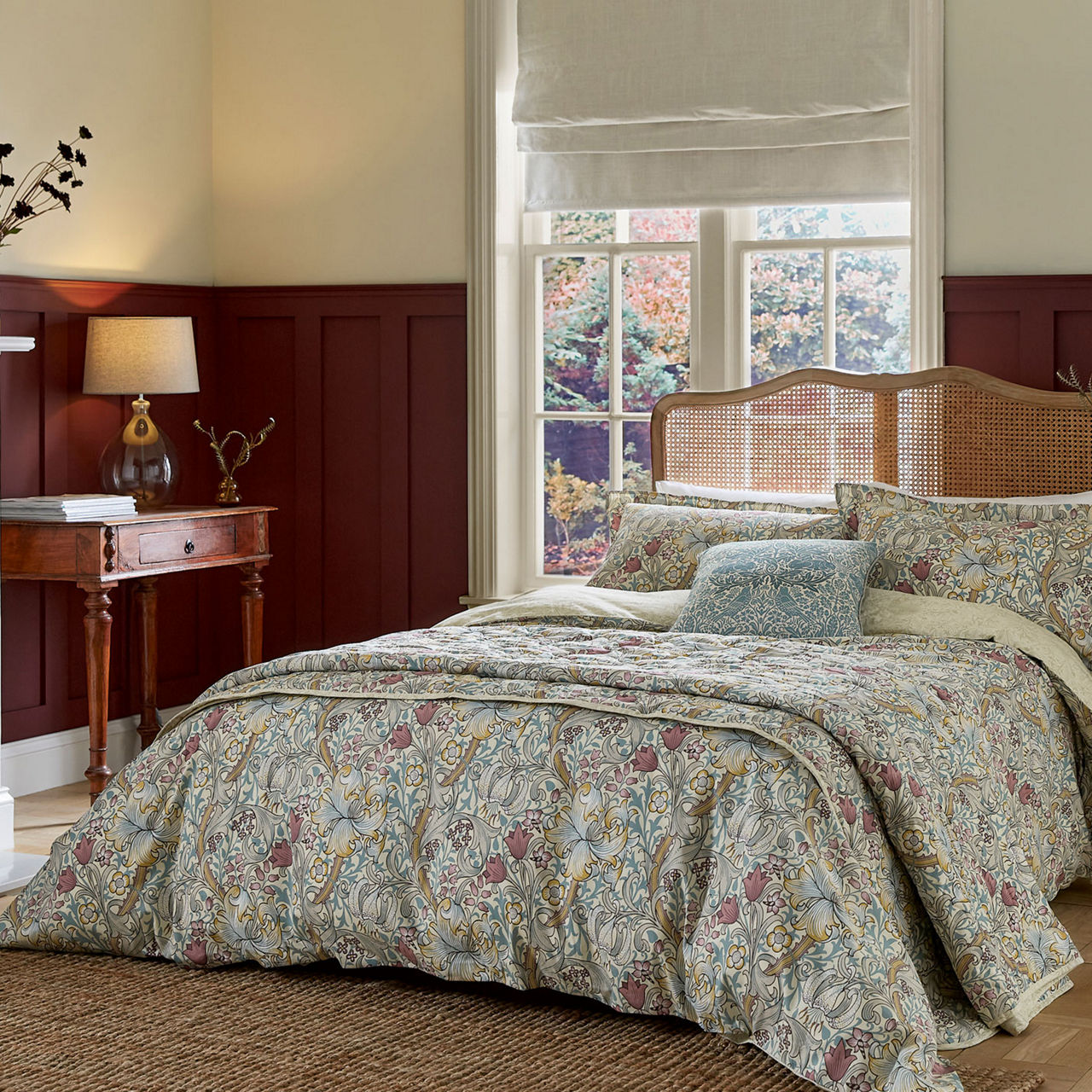 Golden Lily Duvet Set Fig