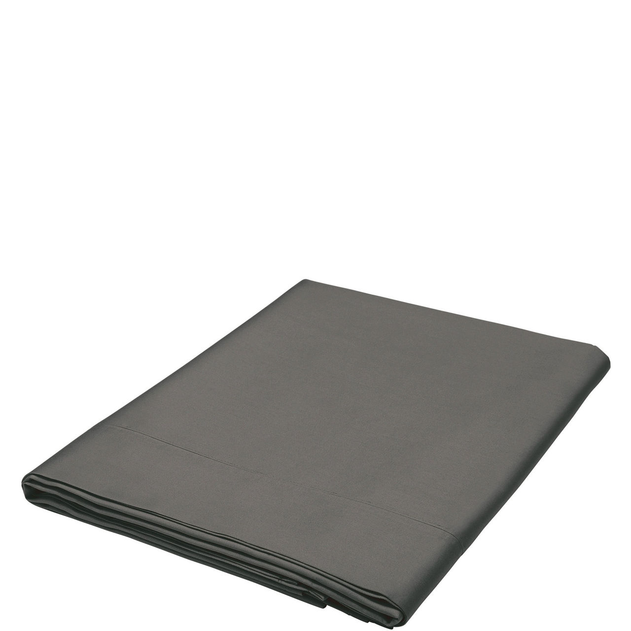 Cotton Sateen Flat Sheet Charcoal
