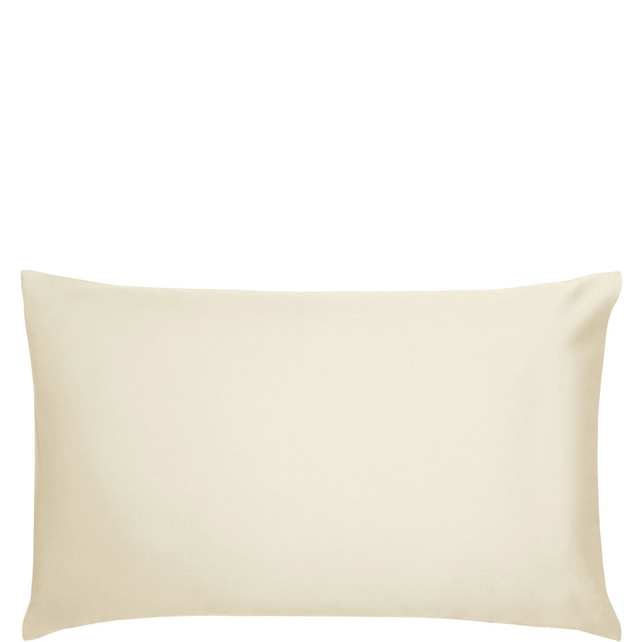 Cotton Sateen Standard Pillowcase Pair Chalk