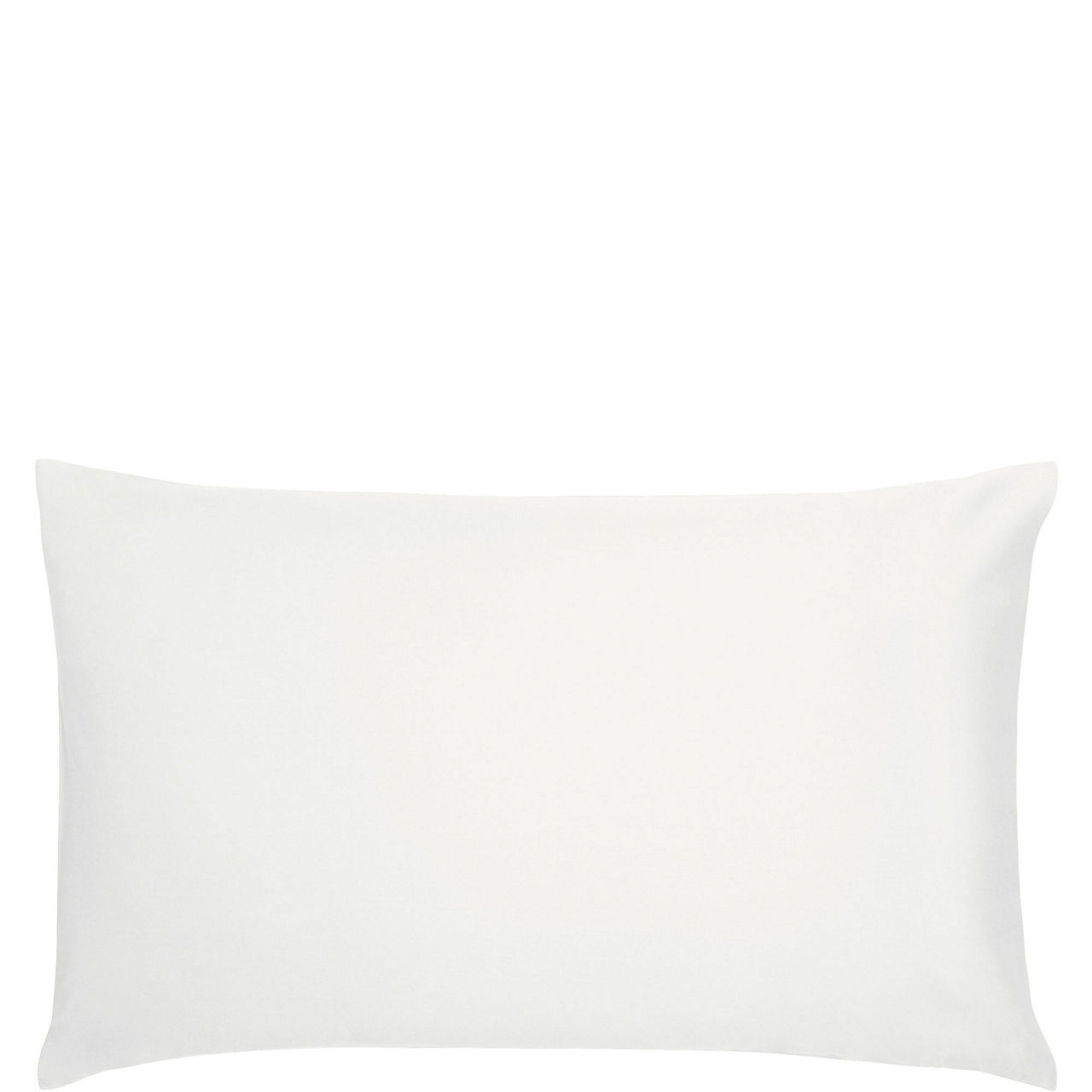 Cotton Sateen Standard Pillowcase Pair White