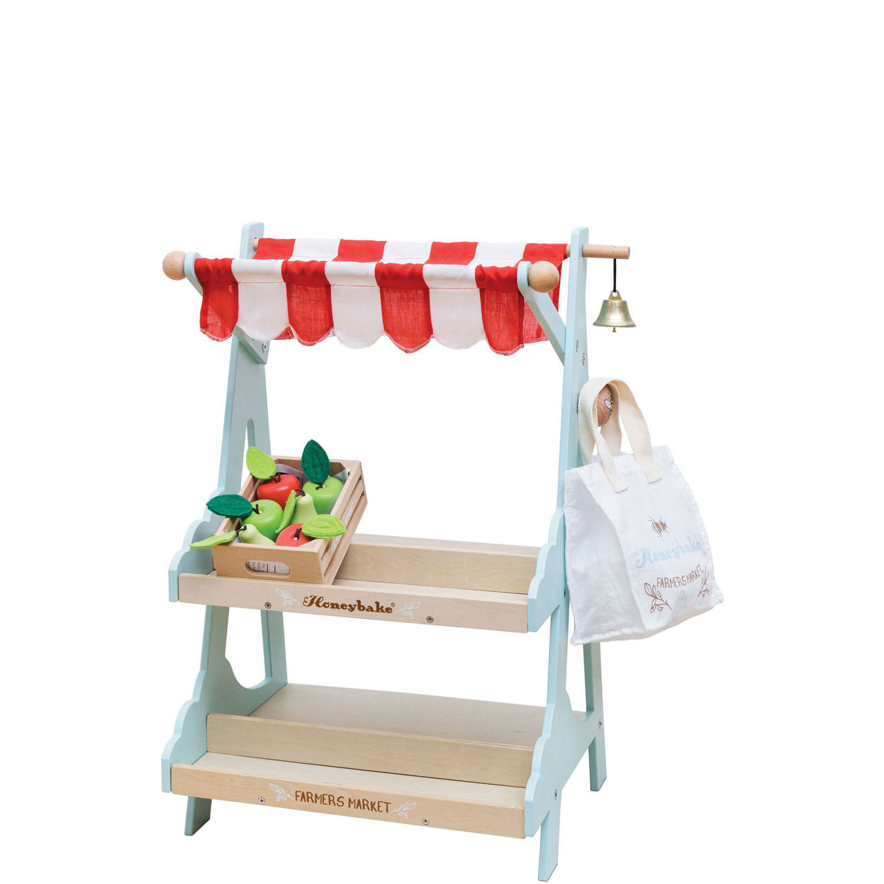 Wooden Market Stall & Fruit Play Food Crate