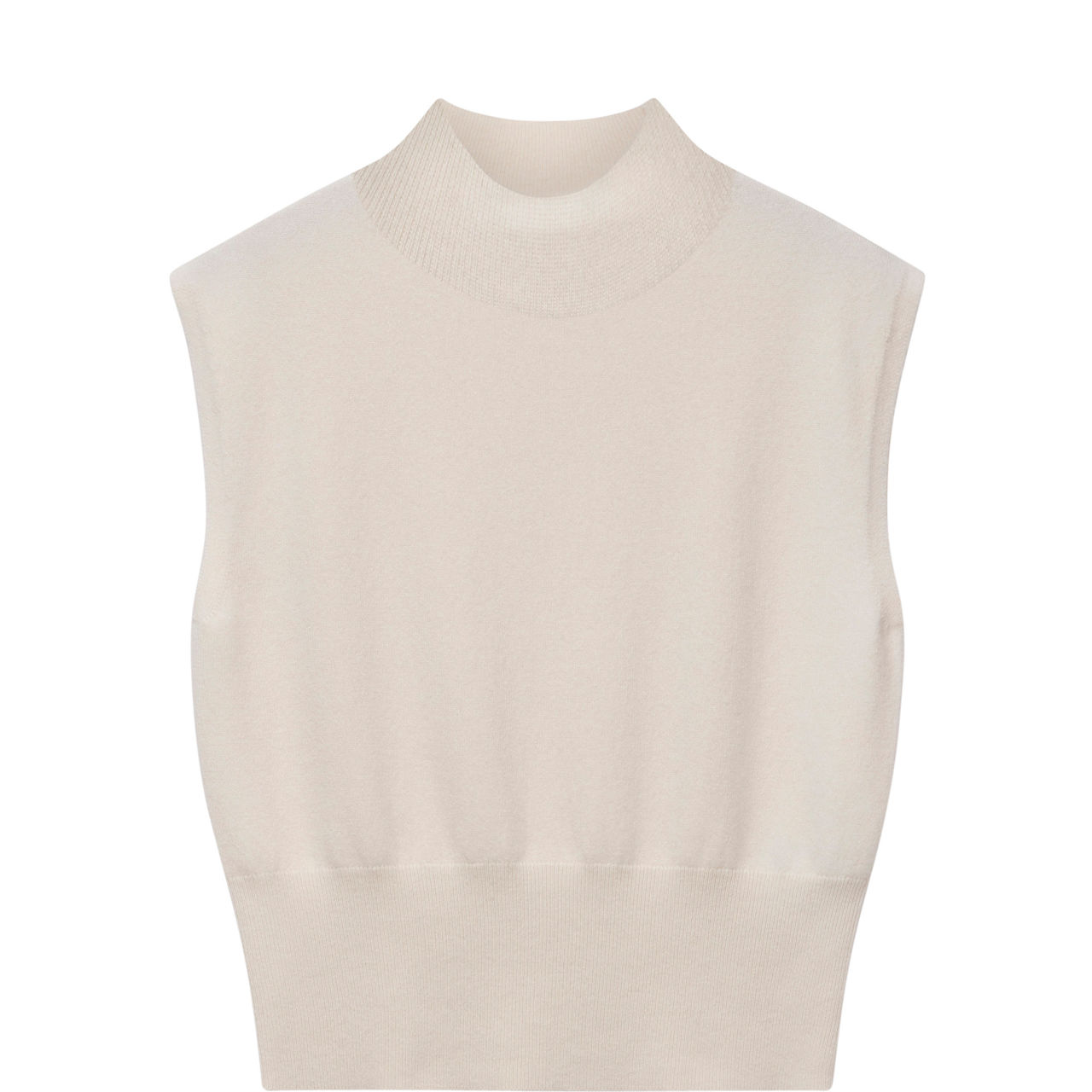 Turtleneck Knitted Vest