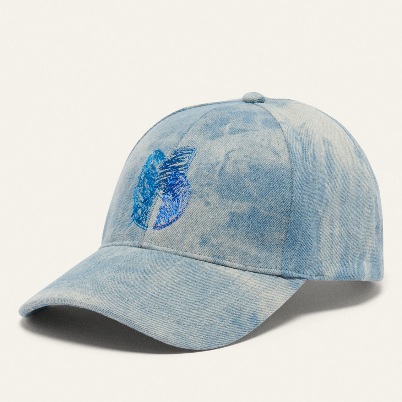 BA&SH Holyva Denim Baseball Cap display picture 3