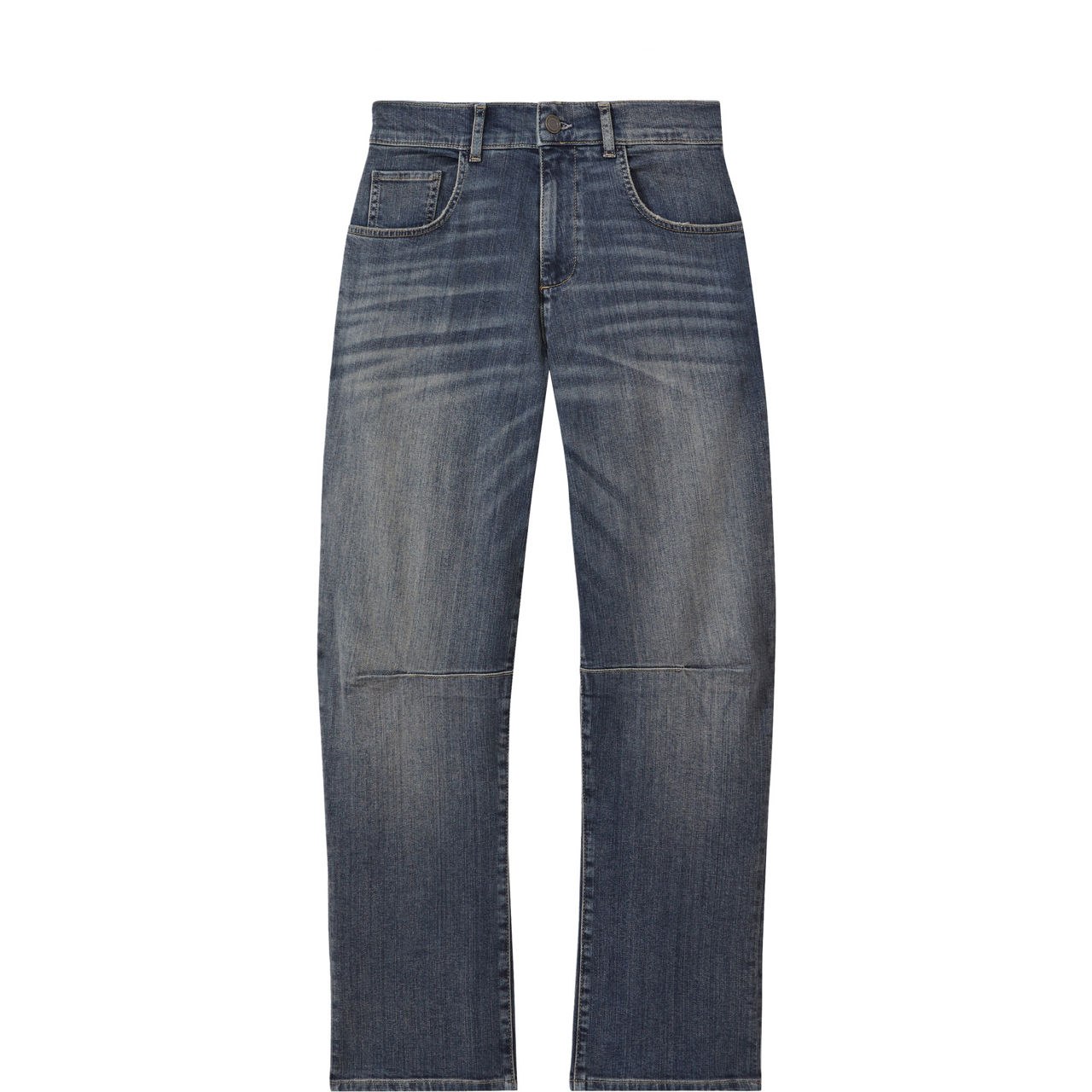 Mahni Mid-Rise Barrel-Leg Jeans