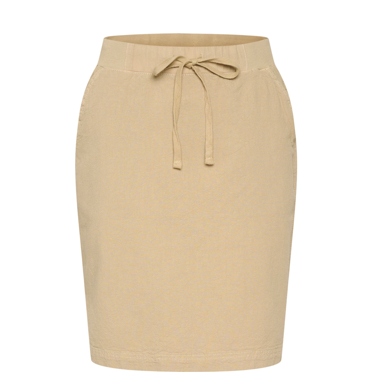 Naya Drawstring-Waist Pencil Skirt