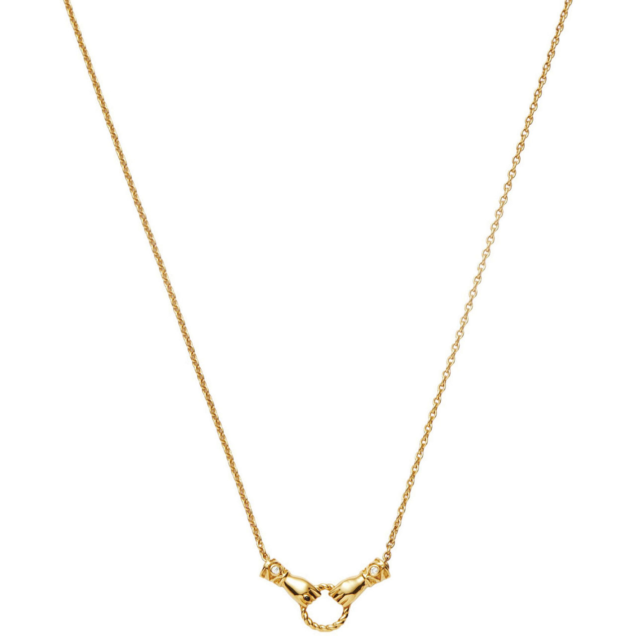 Harris Reed In Good Hands Mini Pendant Slider Necklace