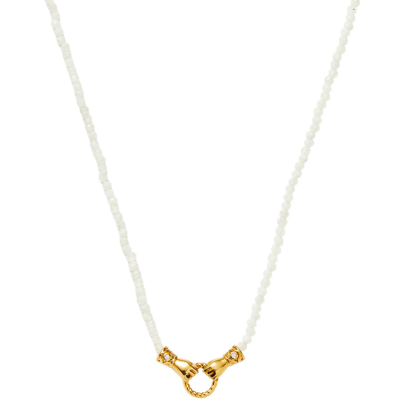 Harris Reed In Good Hands Mini Beaded Gemstone Necklace