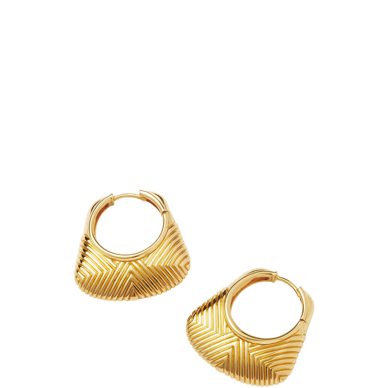Hera Ridge Hoop Earrings